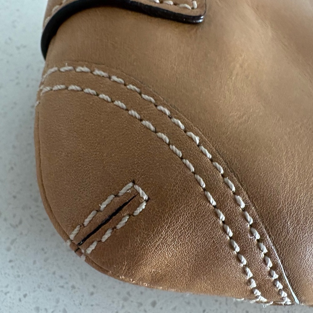 Coach Y2K Soho Beige leather Coin Purse keychain New with tags - Picture 9 of 12